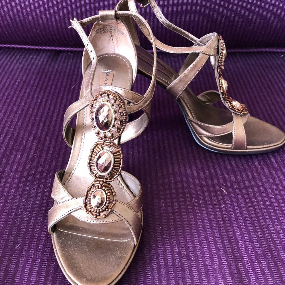 Jeweled Bronze Sandal